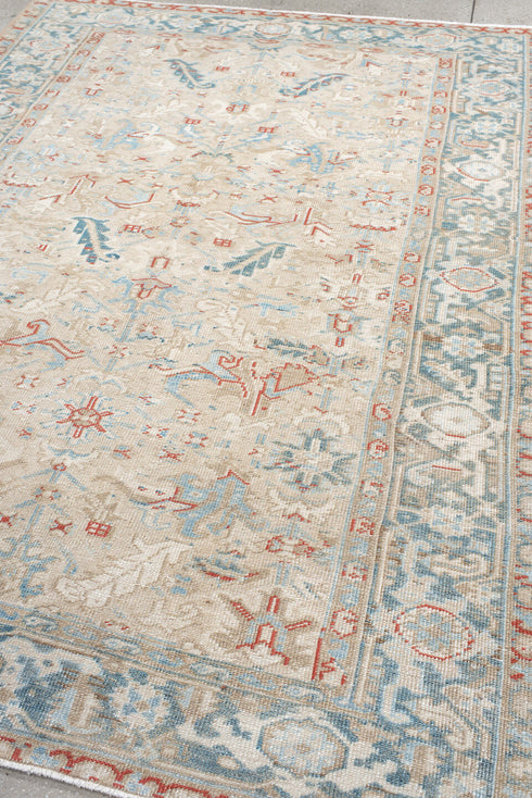 Antique Heriz Area Rug (6' x 8')